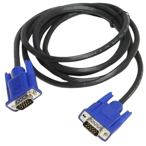 VGA Cable (Male to Male) for Monitor, PC & Projector