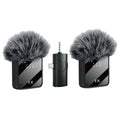 F11-2 Wireless Microphone System (Dual Wireless Lavalier Mic for Phone, Camera & Live Recording)