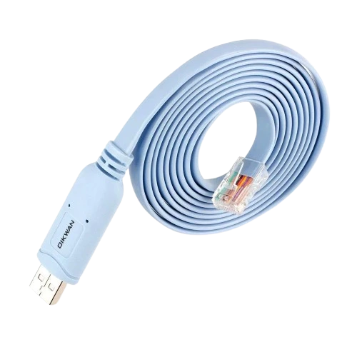 Console Cable (RJ45 to Serial / USB) for Network Devices Configuration