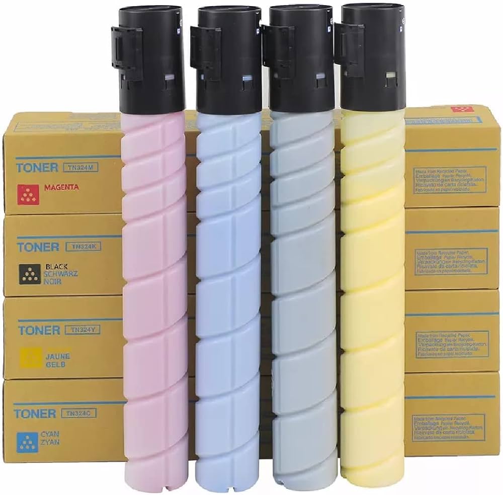 Konica Minolta TN-324 CMYK Toner Set for Bizhub C258, C308 & C368 | Kijani Print Toners