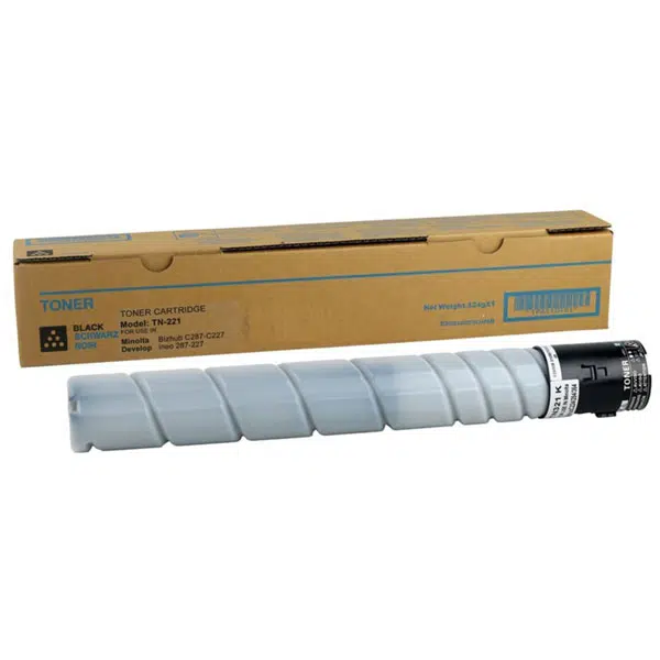 Konica Minolta TN-221 Black Toner Cartridge for Bizhub C227 & C287 | Kijani Print Toners